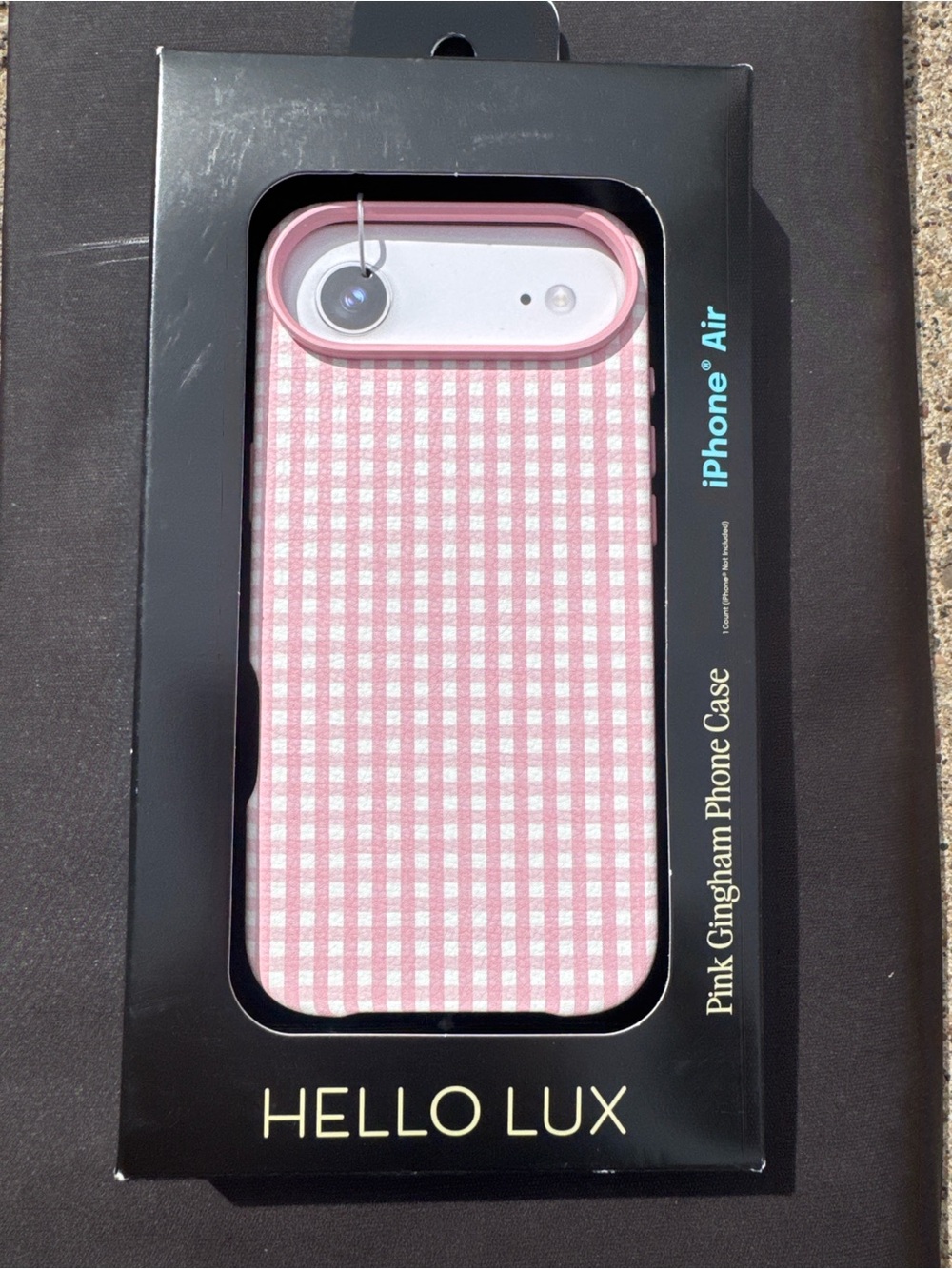 Pink Gingham iPhone Air Case